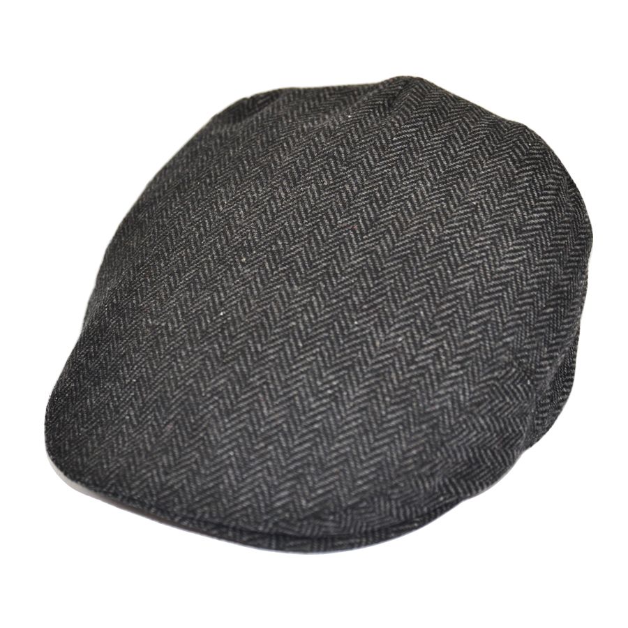 Kids G&H Herringbone Flat Cap