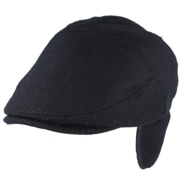 G&H Wool Flat Cap With Ear Muffs