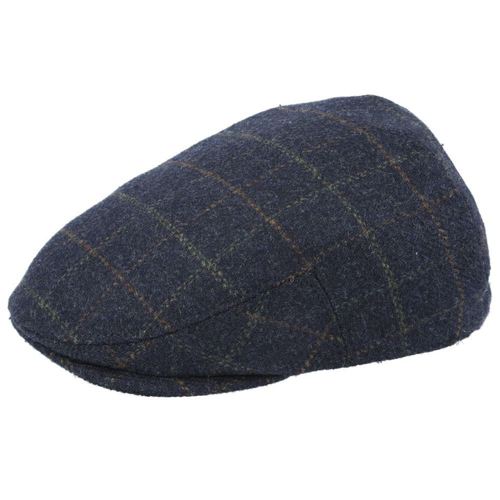 G&H Wool Check Tweed Flat Cap