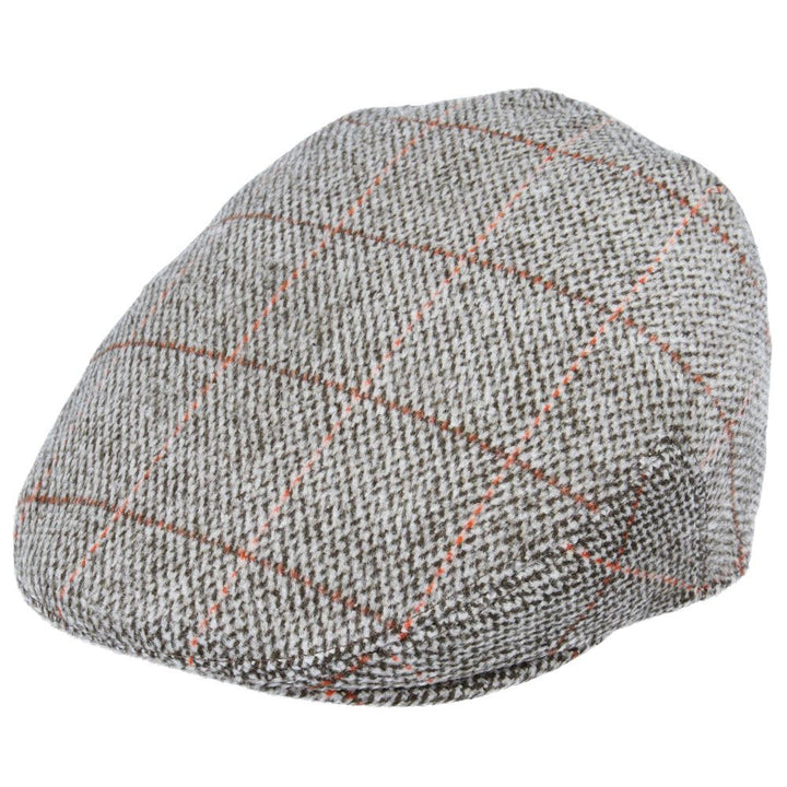 G&H Wool Check Tweed Flat Cap