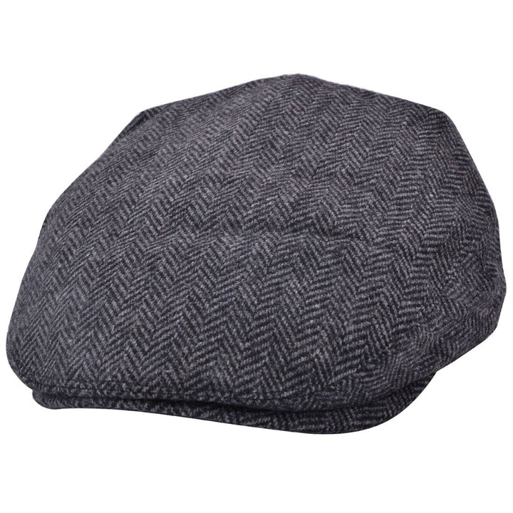 G&H Wool Herringbone Flat Cap