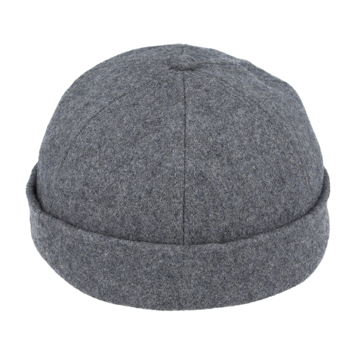 Maz Wool Docker Hat Rolled Cuff Retro Fashion Brimless Hats