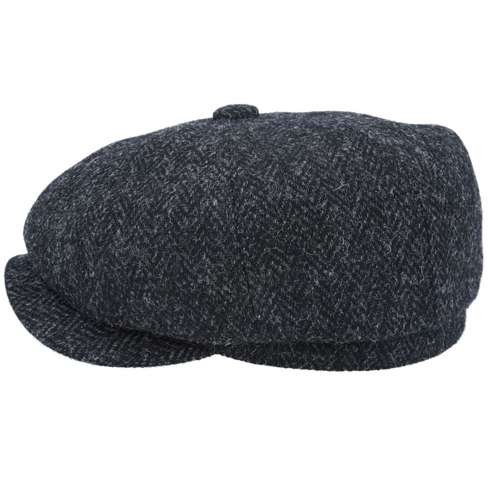 Bullantic - Gladwin Bond Harris Tweed Wool Herringbone Newsboy Cap