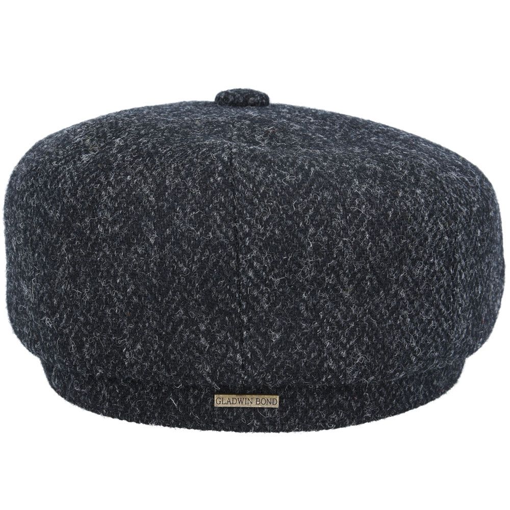 Bullantic - Gladwin Bond Harris Tweed Wool Herringbone Newsboy Cap