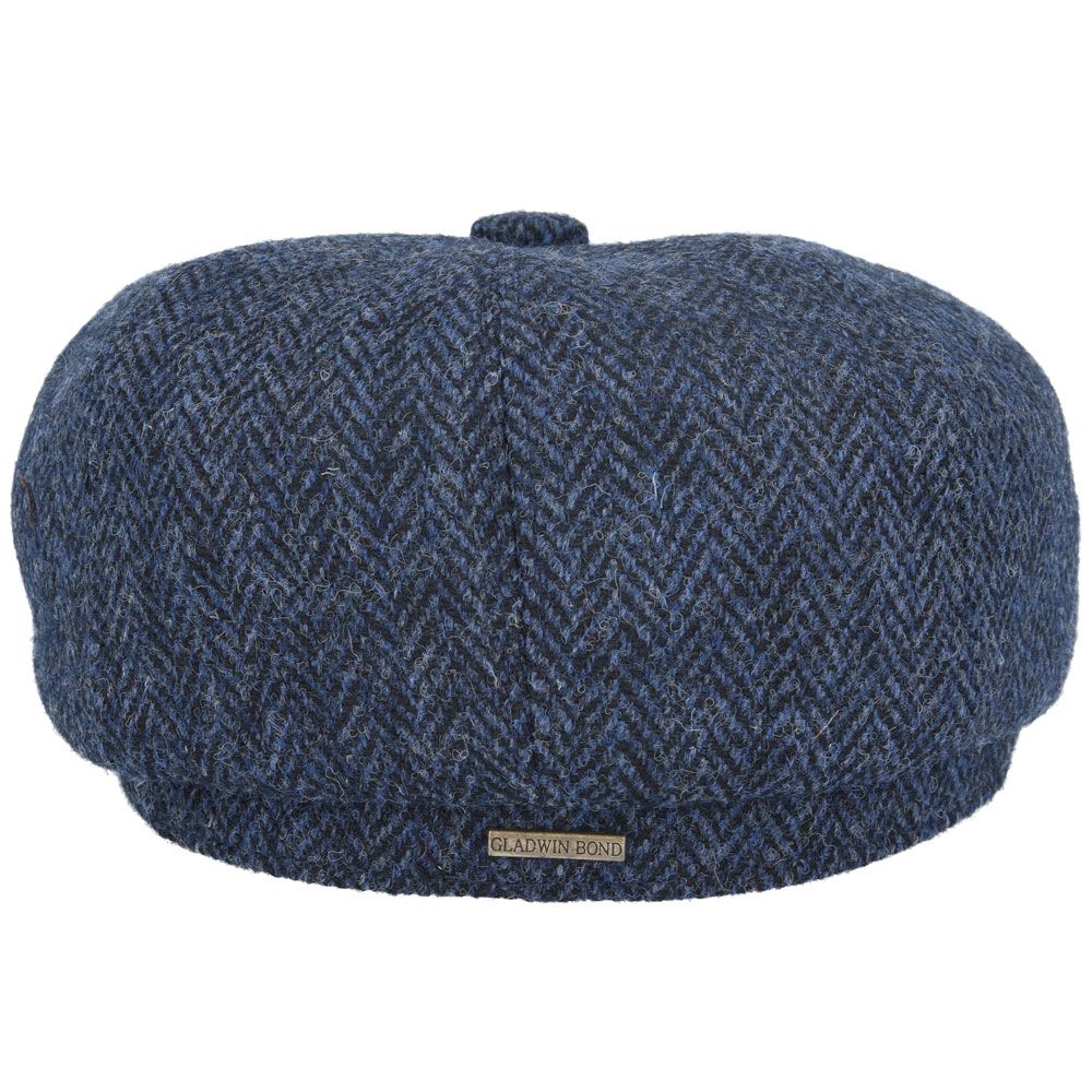 Bullantic - Gladwin Bond Harris Tweed Wool Herringbone Newsboy Cap