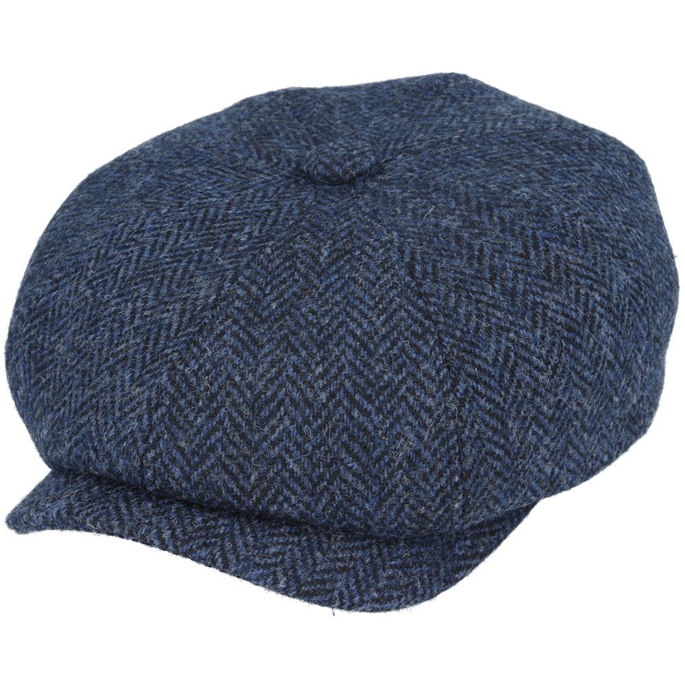 Bullantic - Gladwin Bond Harris Tweed Wool Herringbone Newsboy Cap