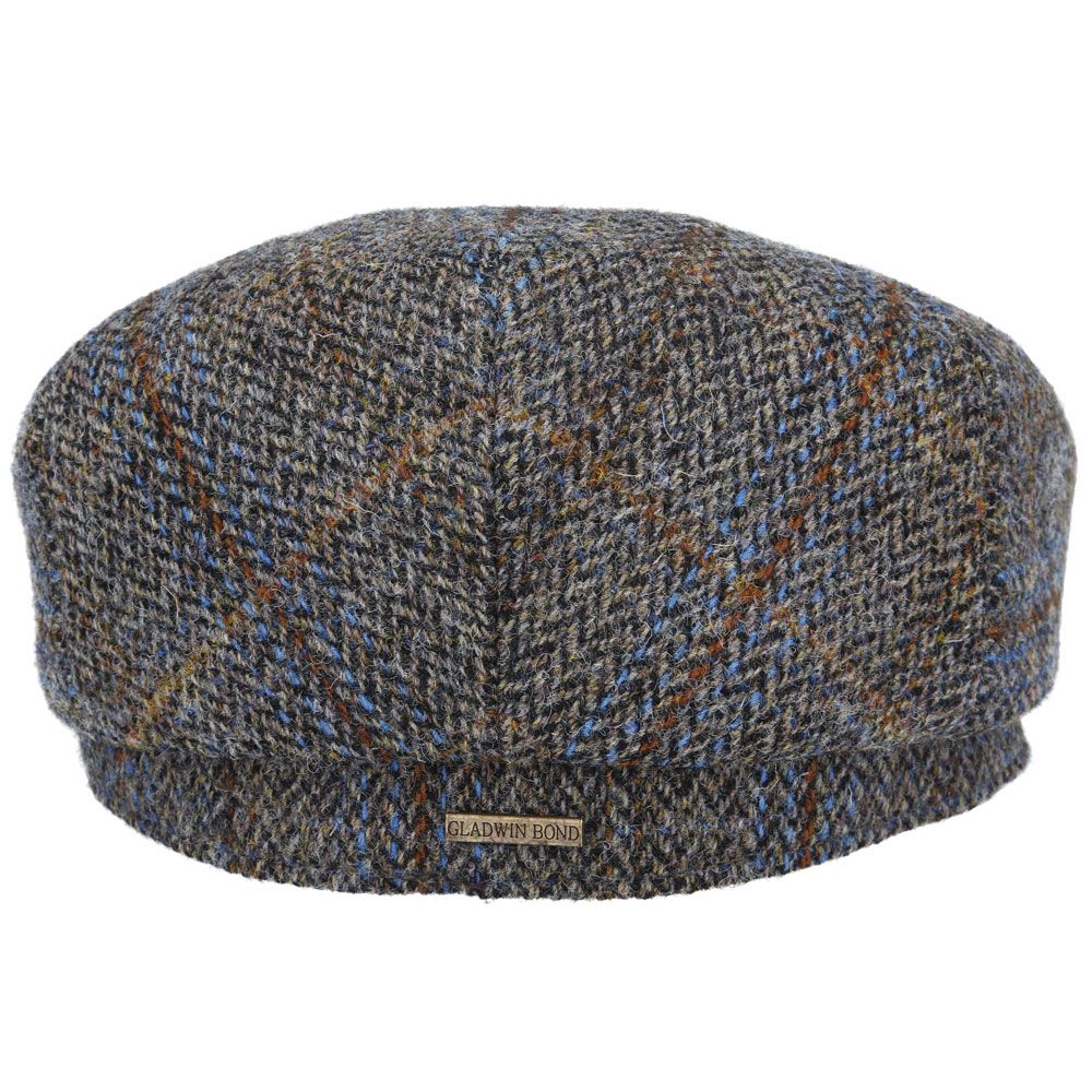 Bullantic - Gladwin Bond Harris Tweed Wool Flat Cap