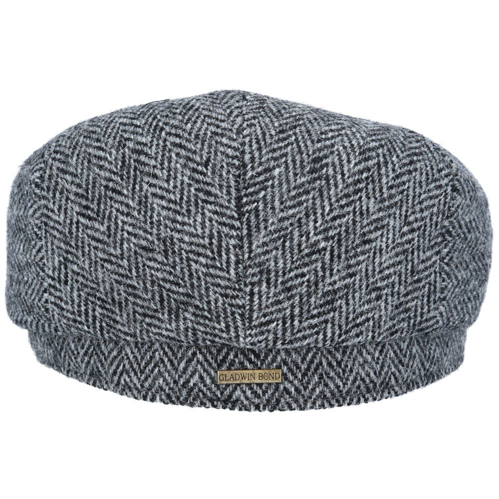 Bullantic - Premium Gladwin Bond Harris Herringbone Wool Flat Cap