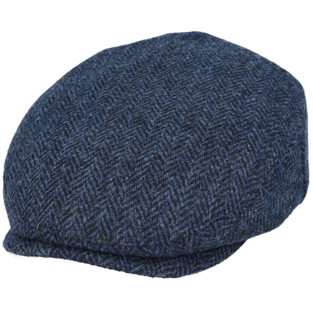 Bullantic - Premium Gladwin Bond Harris Herringbone Wool Flat Cap