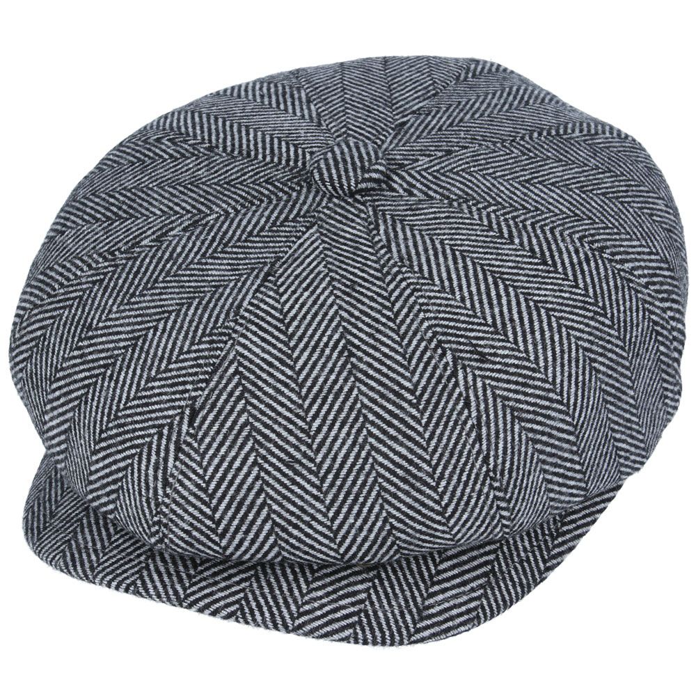 Bullantic - Gladwin Bond Hatters London Herringbone Newsboy Cap