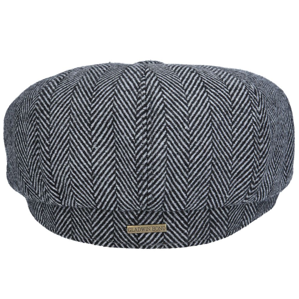 Bullantic - Gladwin Bond Hatters London Herringbone Newsboy Cap