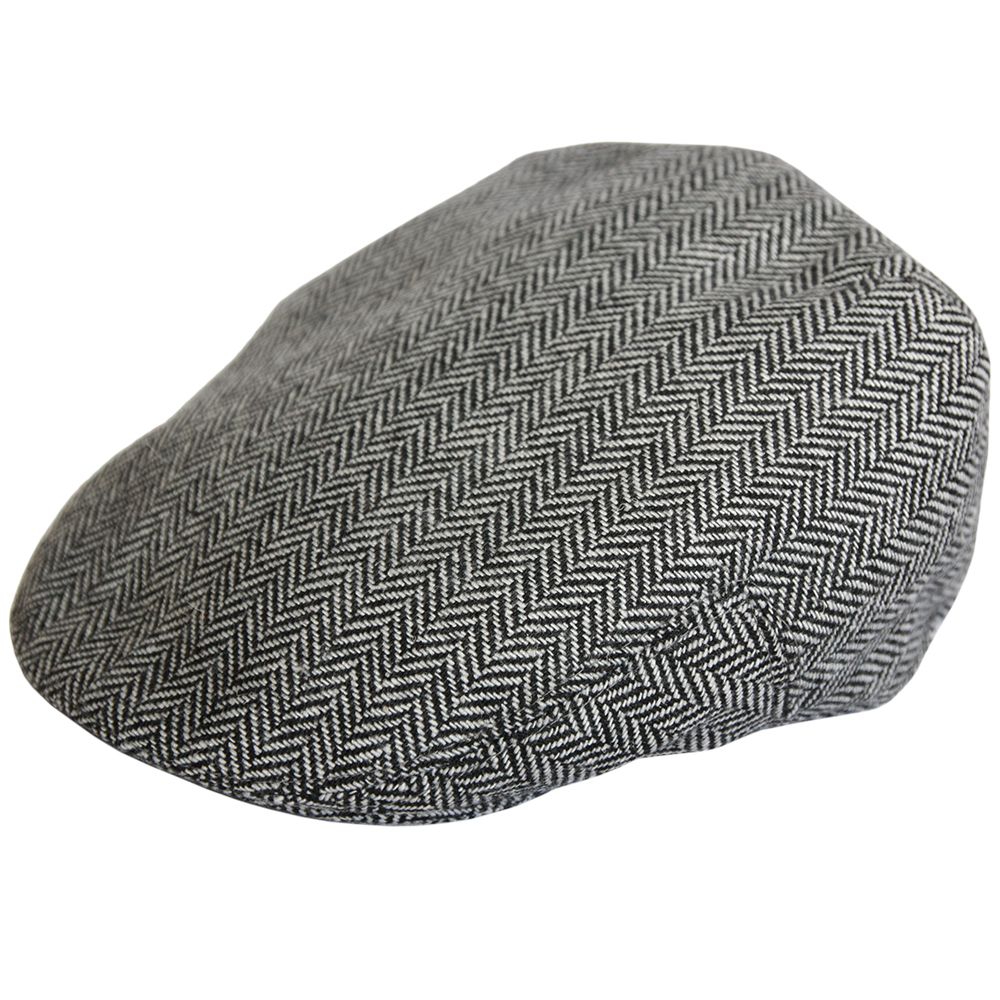 Kids G&H Herringbone Flat Cap