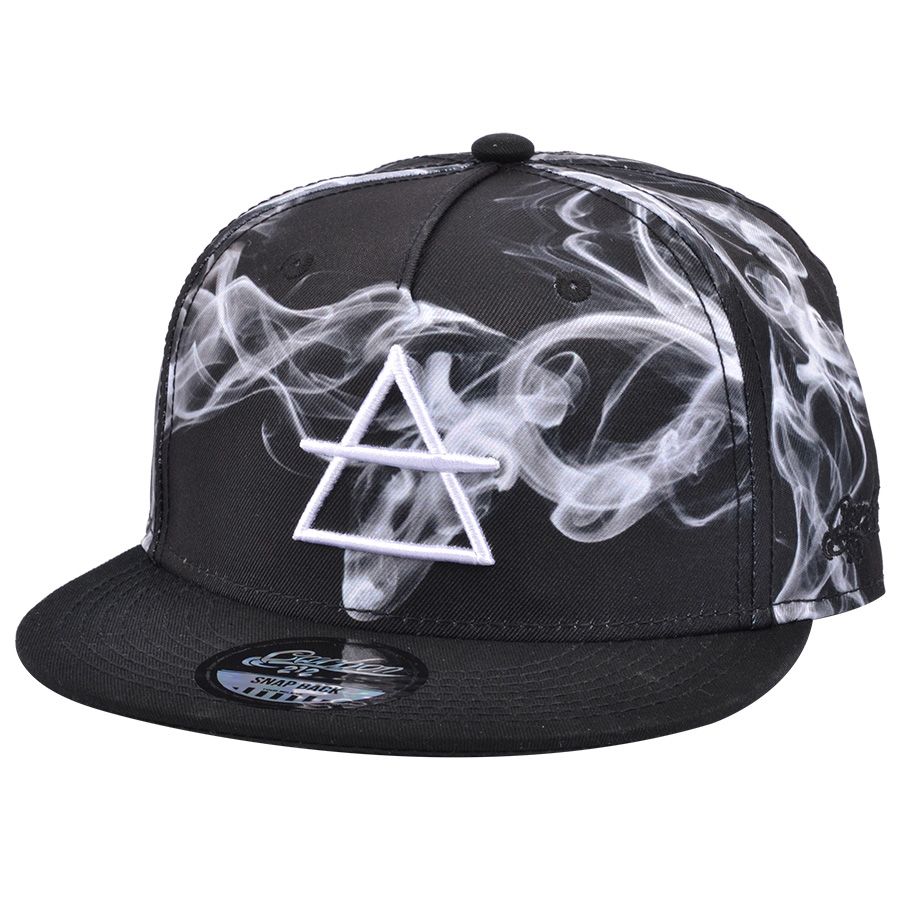 Carbon212 Air Symbol Smoke Print Snapback Cap