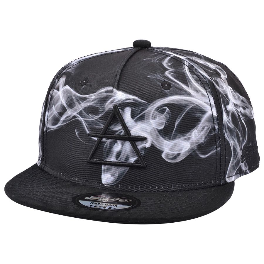 Carbon212 Air Symbol Smoke Print Snapback Cap