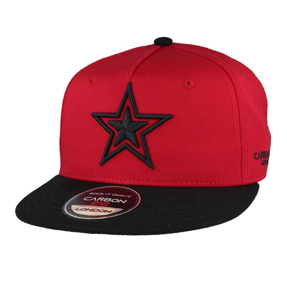 Youth Carbon212 Star Flat Peak Snapback