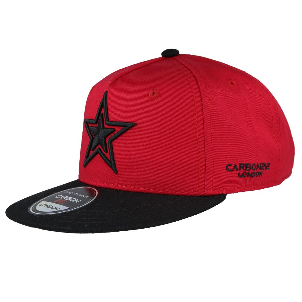 Youth Carbon212 Star Flat Peak Snapback