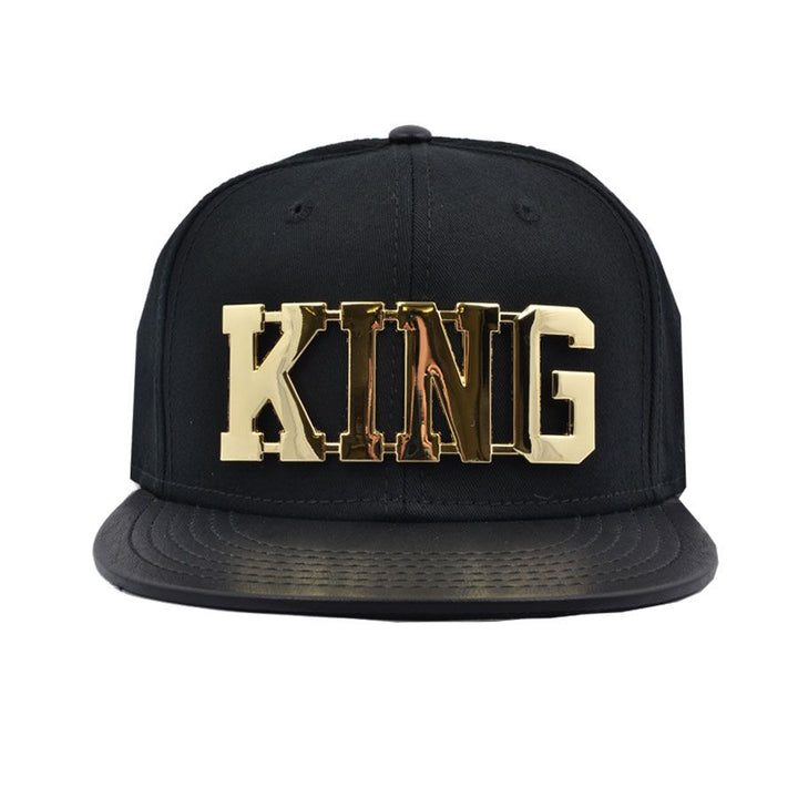 Carbon212 King Metal Logo PU Visor Snapback Cap