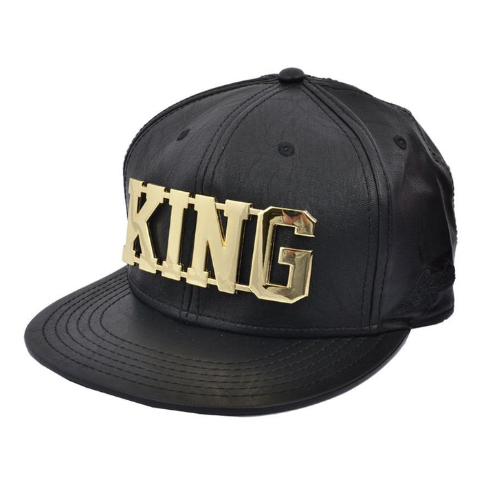 Carbon212 King Gold Metal PU Snapback Cap