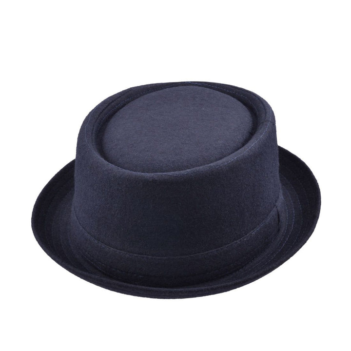 Maz Wool Pork Pie Hat, Navy