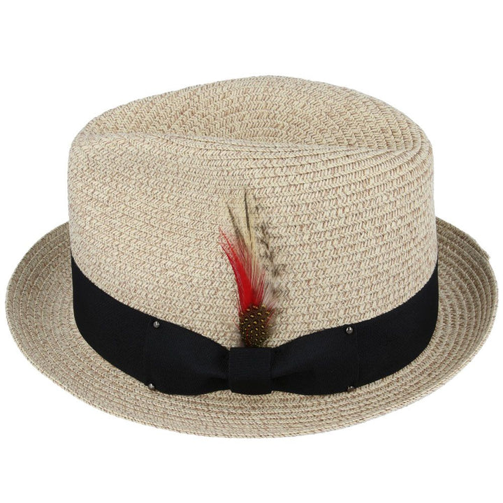 Bullantic Maz Summer Straw C-Crown Fedora Hat