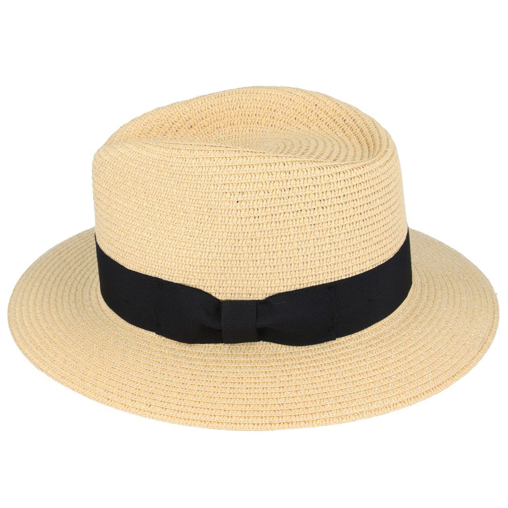 Maz Summer Paper Straw Fedora Hat