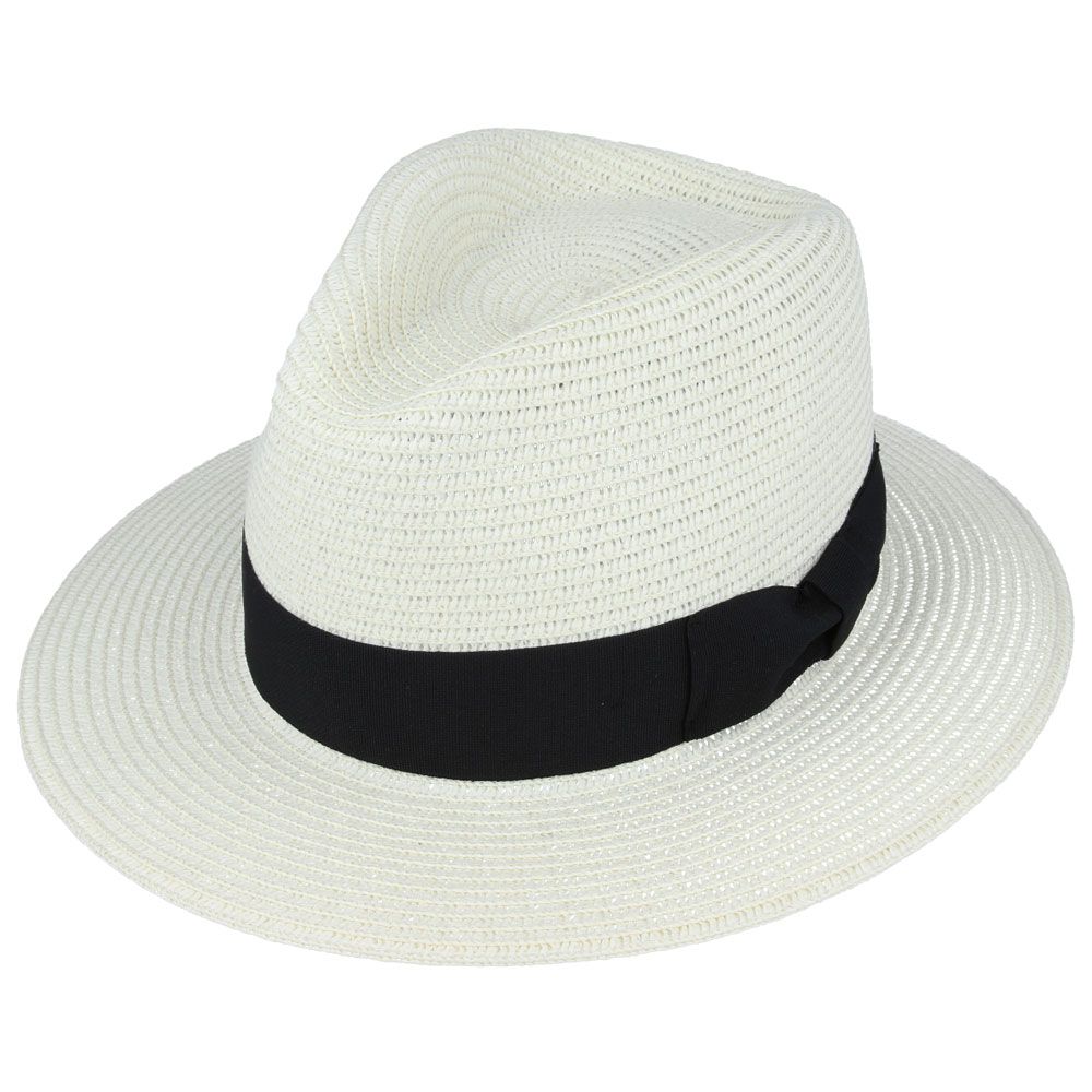 Maz Summer Paper Straw Fedora Hat