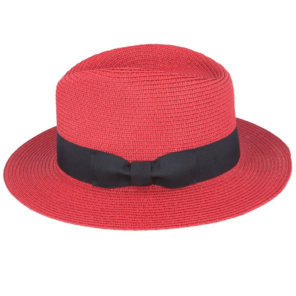 Maz Summer Paper Straw Fedora Hat