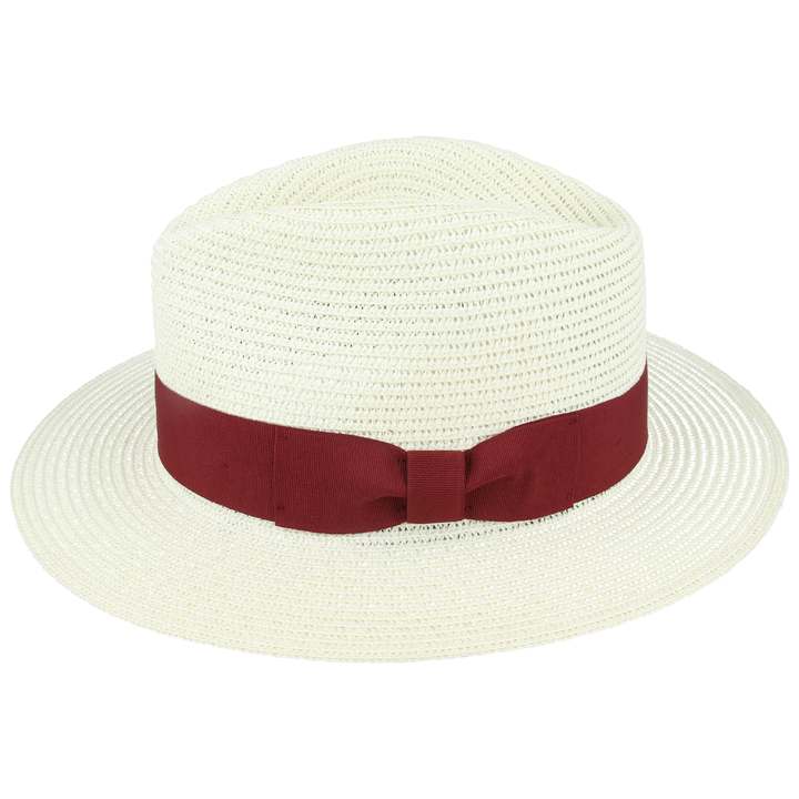 Maz Straw Fedora Hat With Band