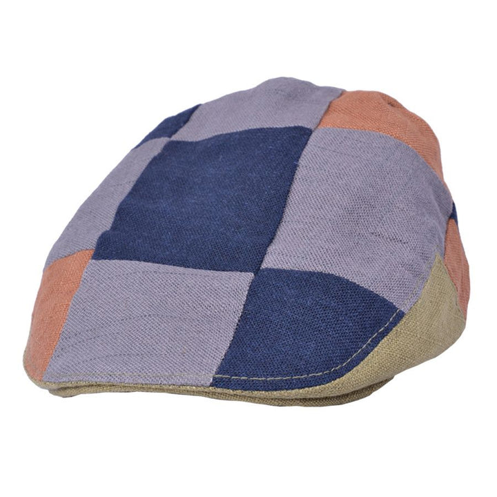 G&H Linen Patch Flat Cap