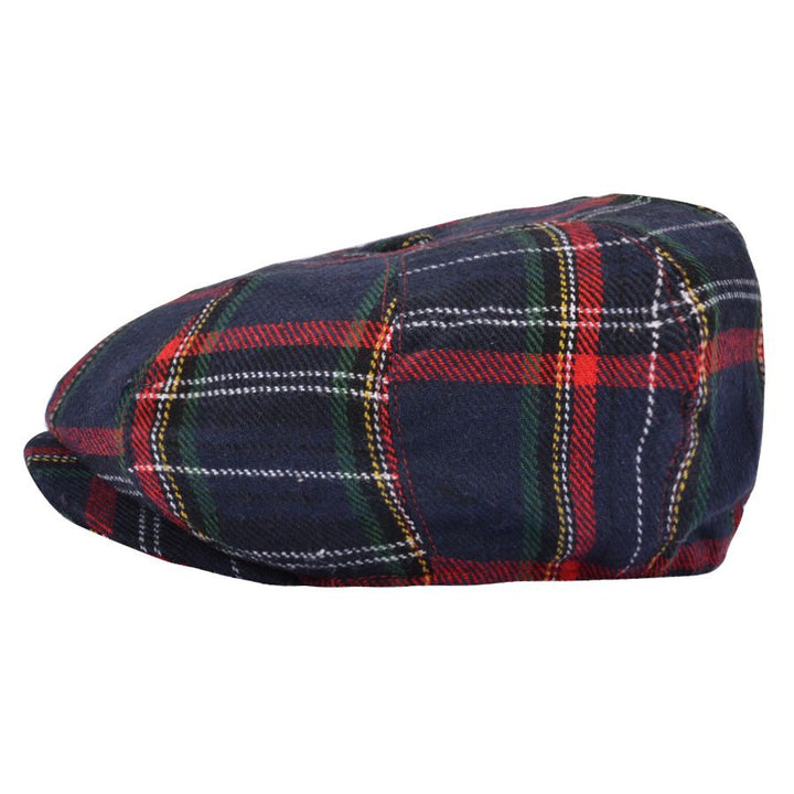 G&H Scottish Tartan 8 Panel Newsboy Cap