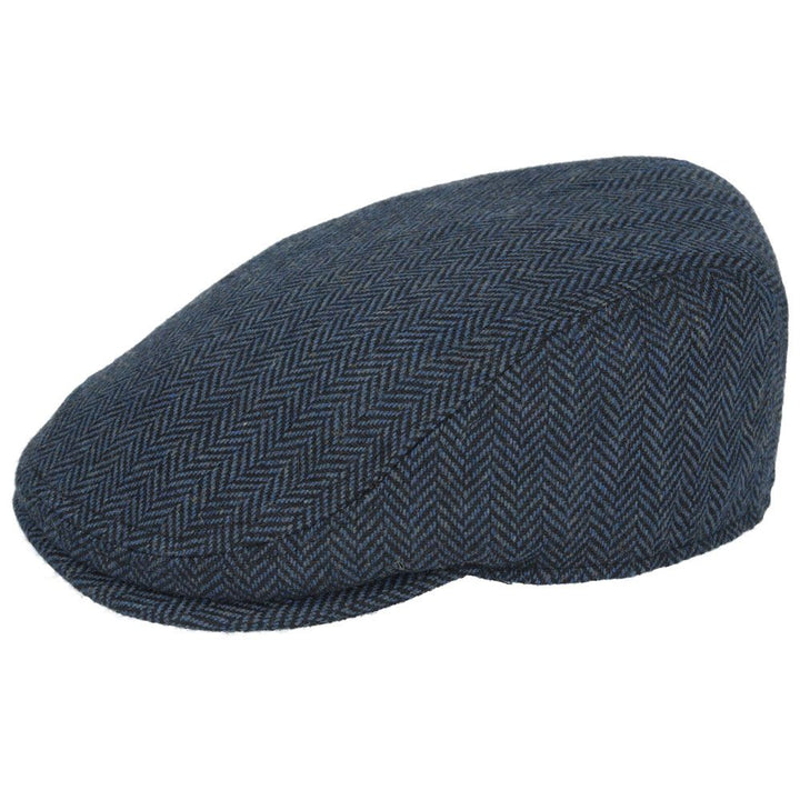 Maz Country Tweed Herringbone Flat Cap