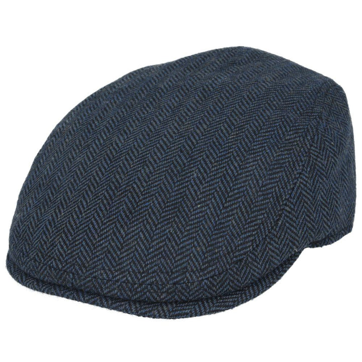 Maz Country Tweed Herringbone Flat Cap