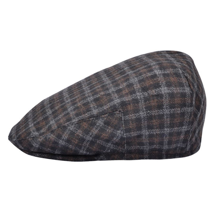 Maz Tweed Check Flat Cap