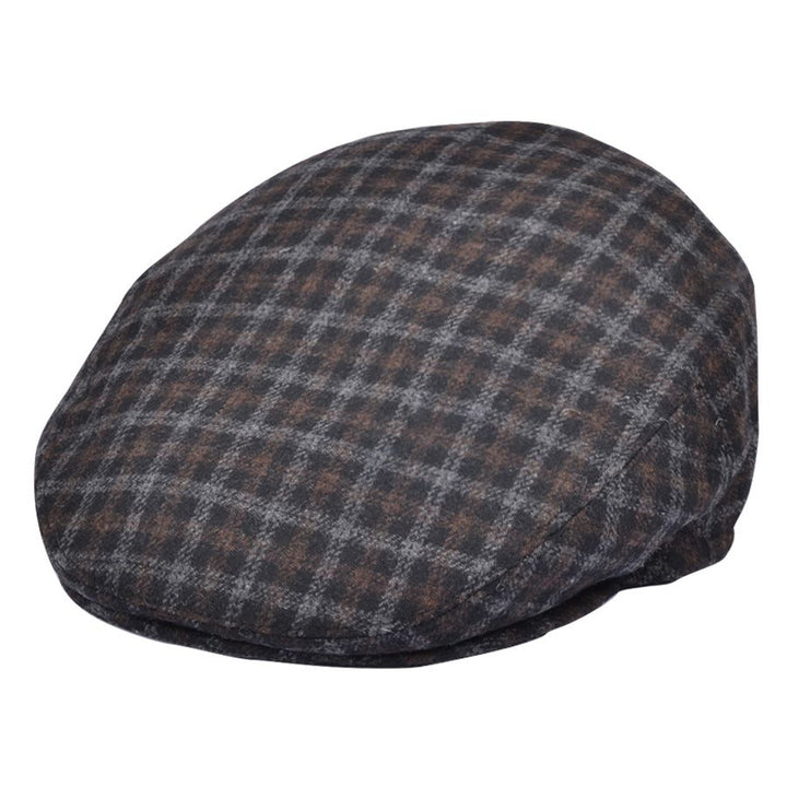 Maz Tweed Check Flat Cap