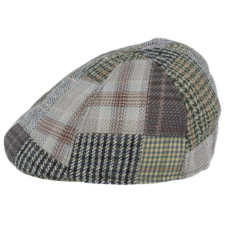 Maz Tweed Patch Six Panel Flat Cap